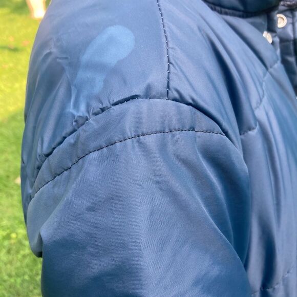VTG 70s Blue Windbreaker Jacket Puffer Rain Swingster Military Winter Coat Prep - Picture 11 of 11